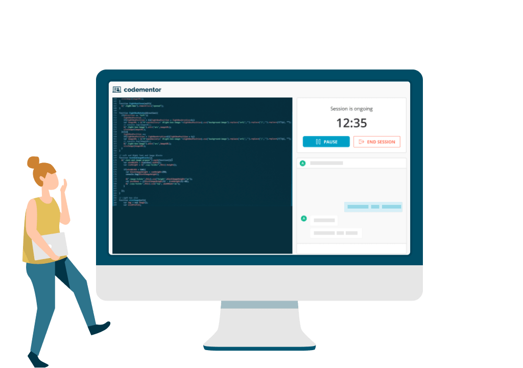 Efficient technical mentorship experience using Codementor's built in communication tools
